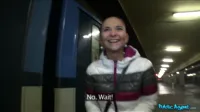 Public Agent - Cute stranger stuffs his cock into a tight pussy