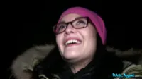 Public Agent - Dolly Diore babe with glasses fucked outside