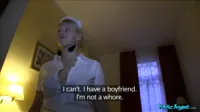 Public Agent - Ella Velvet hotel maid gets the tip of stranger's cock in her pussy