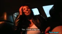 Public Agent - Kira Queen tit flash turns into a mouth full of cock fun