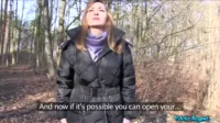 Public Agent - Luca Bella sales lady has sex in a forest