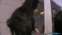 Public Agent - Maya Chrome pretty woman takes a mouthful of stranger's cum for a free phone