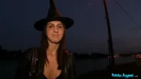 Public Agent - Meg Magic hot witch bends over for cash