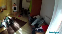 Public Agent - Melanie dirty maid polishes off stranger's cock before draining his hot cum