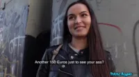 Public Agent - Monica Brown tight Russian pussy fucked outdoors