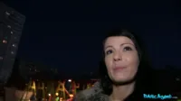 Public Agent - Samantha Johnson dark haired beauty fails at game wins a mouth full of cock