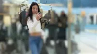 Katty West - Public pee in jeans in shopping mall