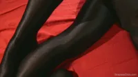 Merry Pie - Rossy Bush & Maria Pie - Silky black pantyhose