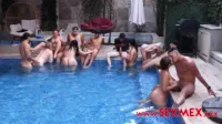Angie Miller - Sexmex - 24.09.18 pool orgy part.1