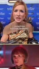 WWE Becky Lynch - Star Trek and the WWE are a match made in the galaxy! My gear from my historic Intercontinental