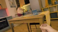 Real Anna Katz - Stepmom noticed her stepson jerking off under the table and decided to help Anna Katz