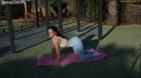 SweetTits20 / SweetTastyBaby - Stretching mfcshare vid part 1