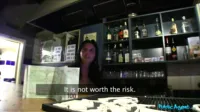 Public Agent - Tara Tattoo barmaid gives good service and better blowjobs