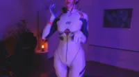 Vixenp - Teen cosplay smoking tentacle dildo cum