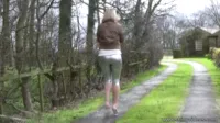 Demi Scott - Wetlook leggings followed 5