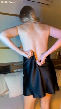 Stella Cardo | stella_and_stephan - Black dress striptease