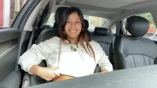 Xxlayna Marie - Car Fun In Public - solo - 1080p